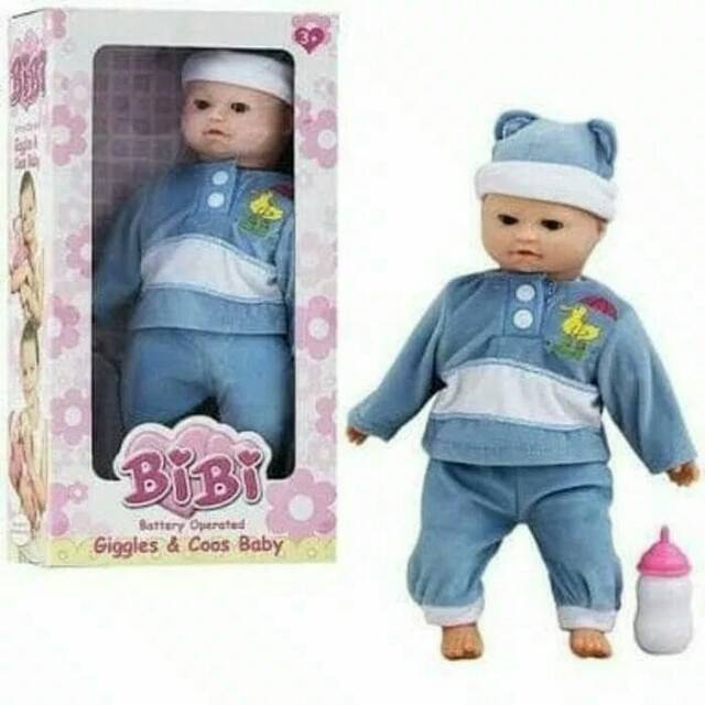 Boneka  Bibi Giggles & Baby coos