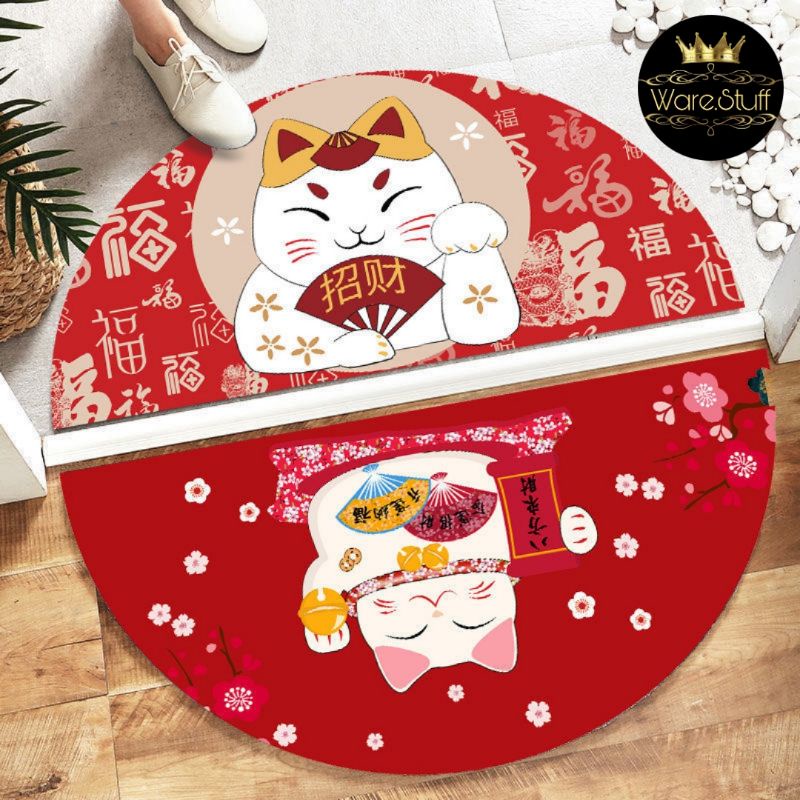 Karpet / Keset Kaki Imlek / Kucing Hoki / Lucky Cat / Karakter