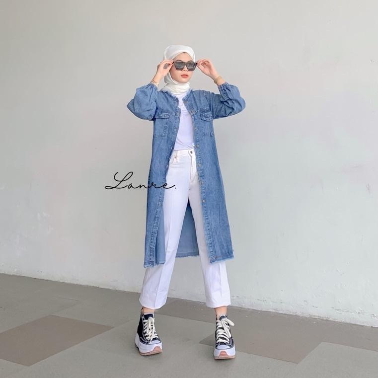 [KSU.16Ap22ᴮ] LOFI LONG JAKET DENIM - jaket jeans panjang tunik jeans tunik denim jaket murah jaket 