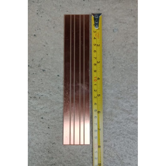 PCB polos panjang 20cm untuk transistor final