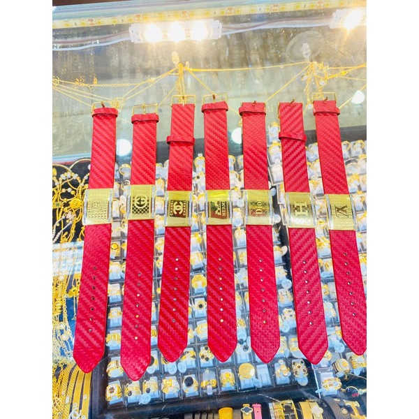 gelang kulit+liontin titanium