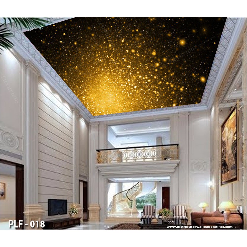 WALLPAPER 3D CUSTOM WALLPAPER PLAFON LUAR ANGKASA