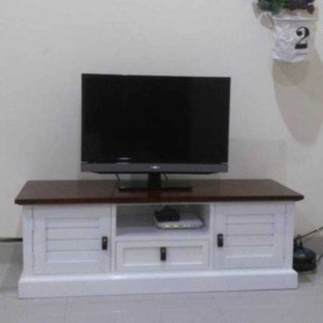 Meja tv LED minimalis duco