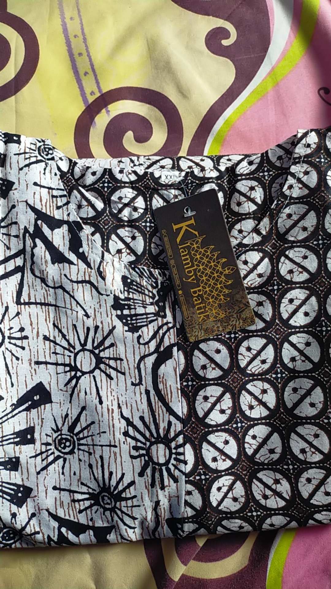 Tey-17 Batik Wanita Asj Sa Hrb026 Kenongo Kemeja Tosca Pendek