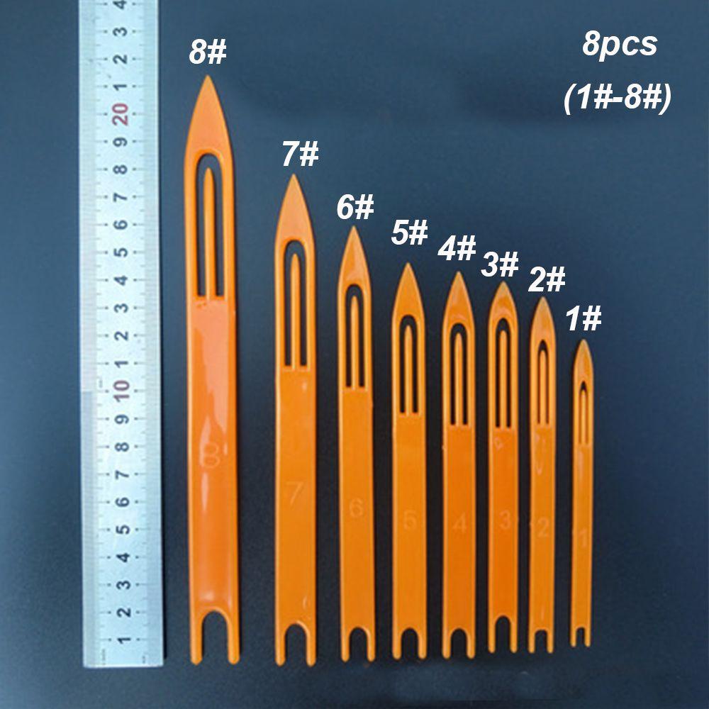 Suyo 8 / 10Pcs Jarum Rajut Bahan Plastik Warna Acak