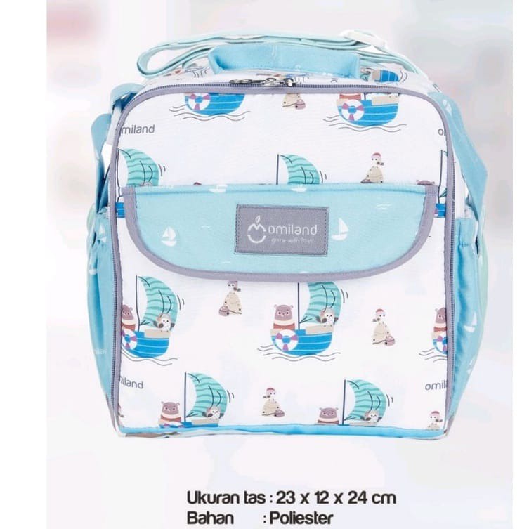 Omiland Tas Bayi Kecil / Medium / Besar Saku Print Sailor Series