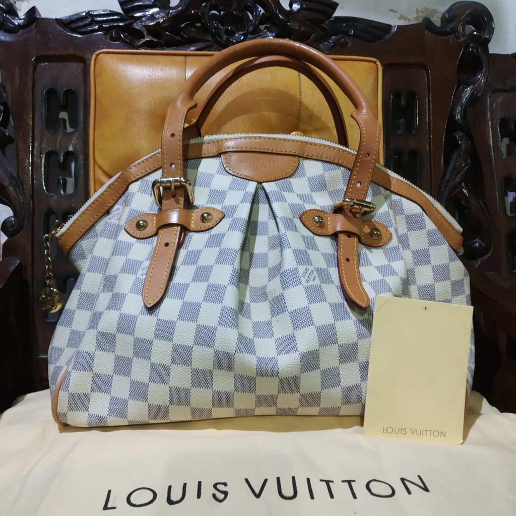 Preloved bag  TIVOLI LV azure no seri 33*30 second