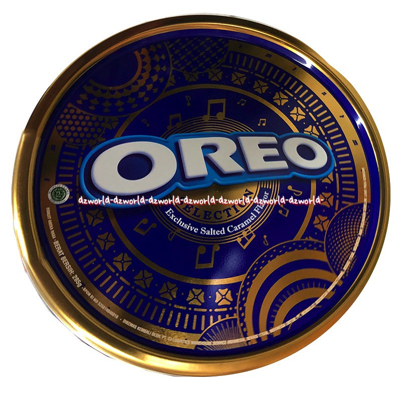 Oreo Selection 276gr Exclusive Salted Caramel Flavor Oreo Kaleng Biskuit Rasa Karamel tin Oreo Kemasan Kaleng