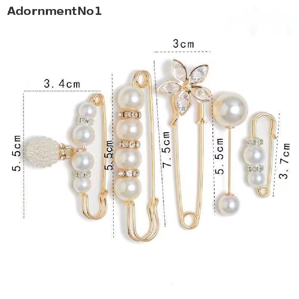 (AdornmentNo1) Bros / Pin Motif Bunga Aksen Mutiara + Hollow Untuk Aksesoris Wanita