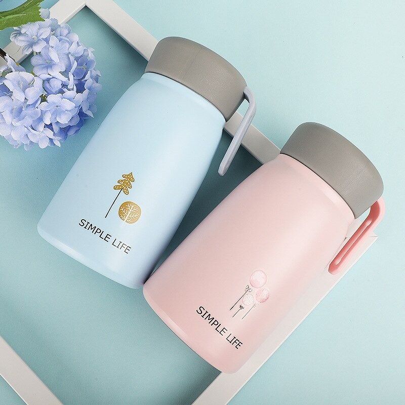 MEIKE Botol Minum Thermos Anak Lucu Stainless BPA Free 380ML - XJX-1304 HANYA WARNA BIRU GAMBAR PERTAMA