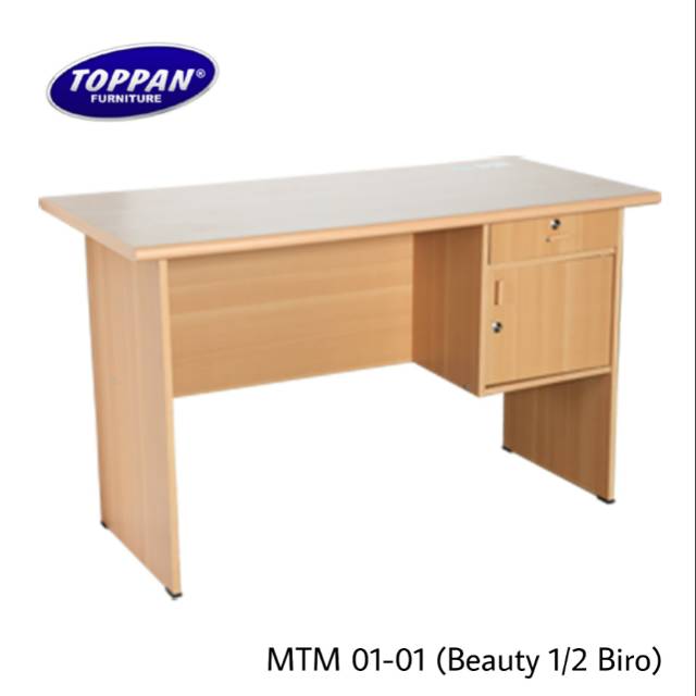  TOPPAN  Meja  Tulis Meja  Kantor  MTM 01 01 Beauty 1 2 Biro 