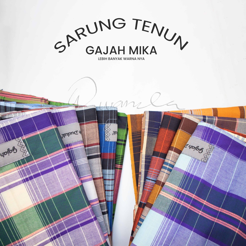 Sarung Gajah Duduk Mika Motif Garis Kreasi Indonesia