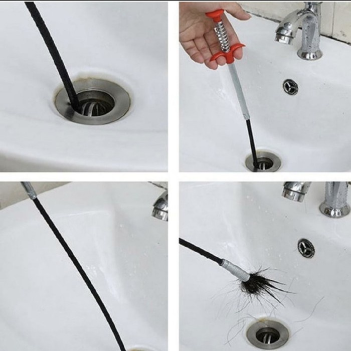 Flexible Cleaning Claw Long Spring Grip Toilet Cleaning Supply