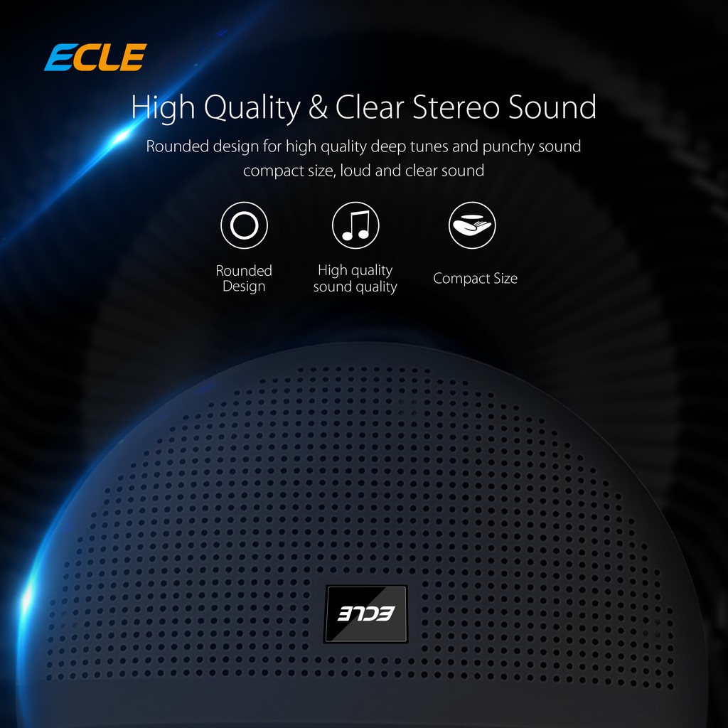 ECLE BSE-1602 Bluetooth Speaker Magnetic Circular 1200mAh-4