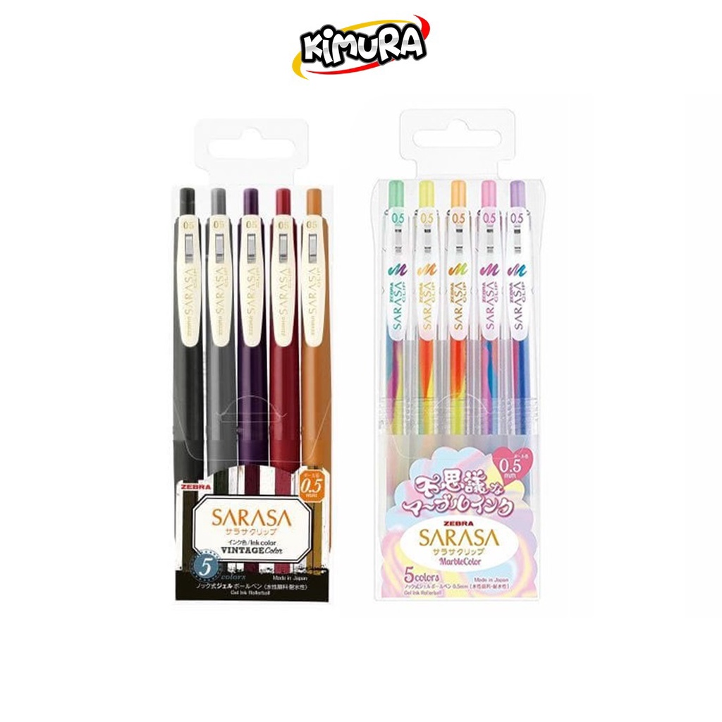 

Bolpoin Sarasa Clip Limited Edition 0,5 dan 0,7 Set Isi 5