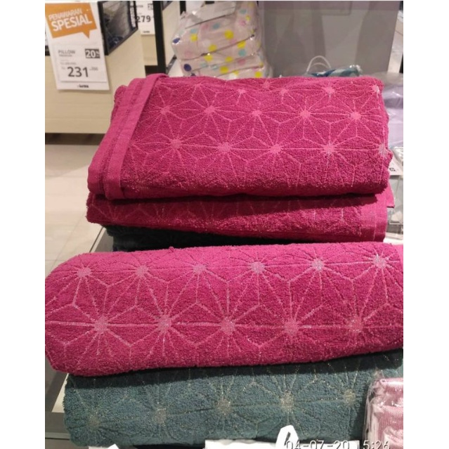 BATH TOWEL INFORMA /HANDUK MANDI 70X140CM RED, GREY, BLUE, GREEN