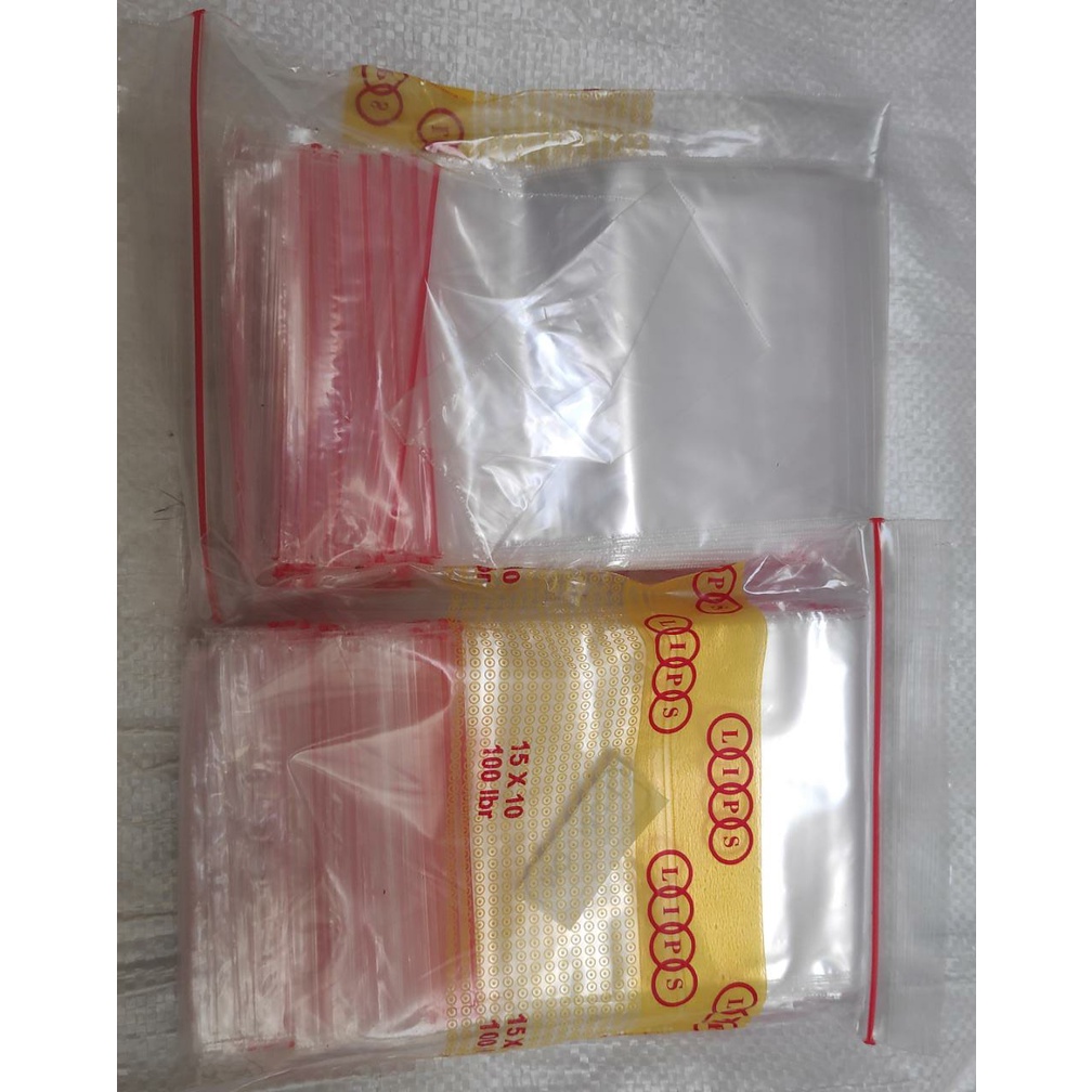 Kantong Plastik Zipper Lock uk 10x15cm isi 100pcs TANPA Lubang/Kantong Klip/Plastik Klip/Kantong Zipper Lock/Plastik Ziper Lock