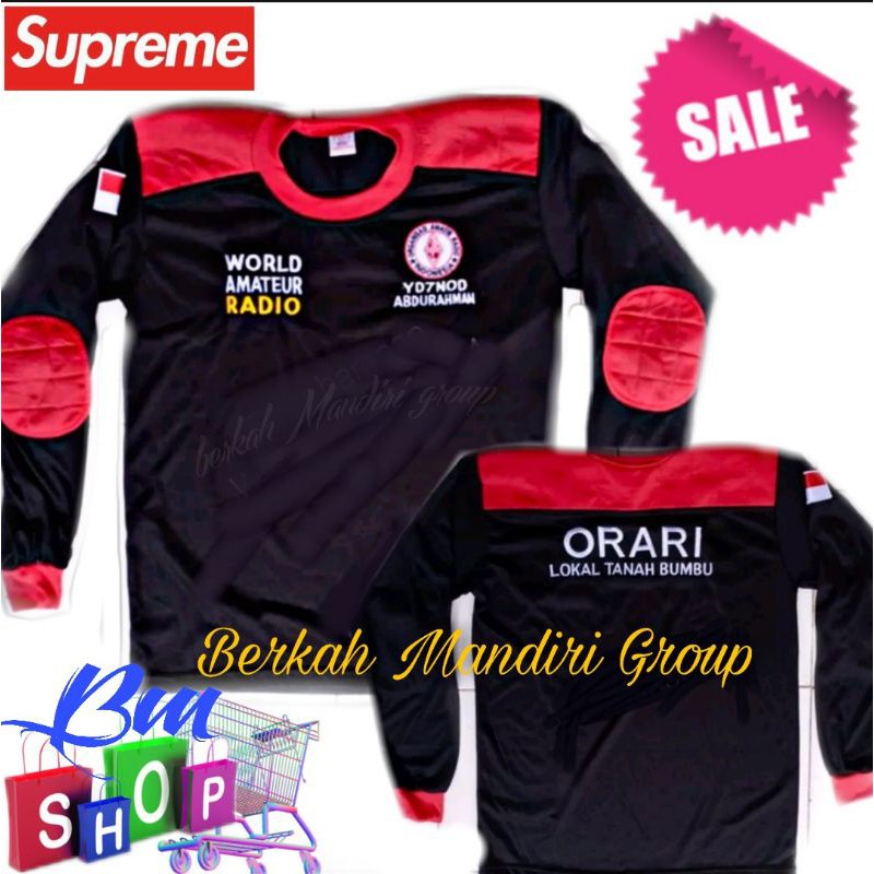 Kaos Orari Radio Hitam Kombinasi