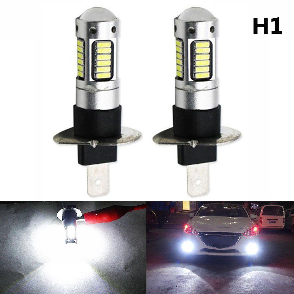 Lanfy Lampu Mobil Tahan Lama Kualitas Tinggi Car-styling 4014 Chip Light Bulb H1 6000K Lampu LED