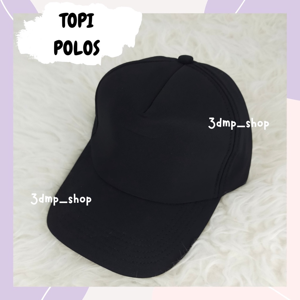 Topi hitam polos