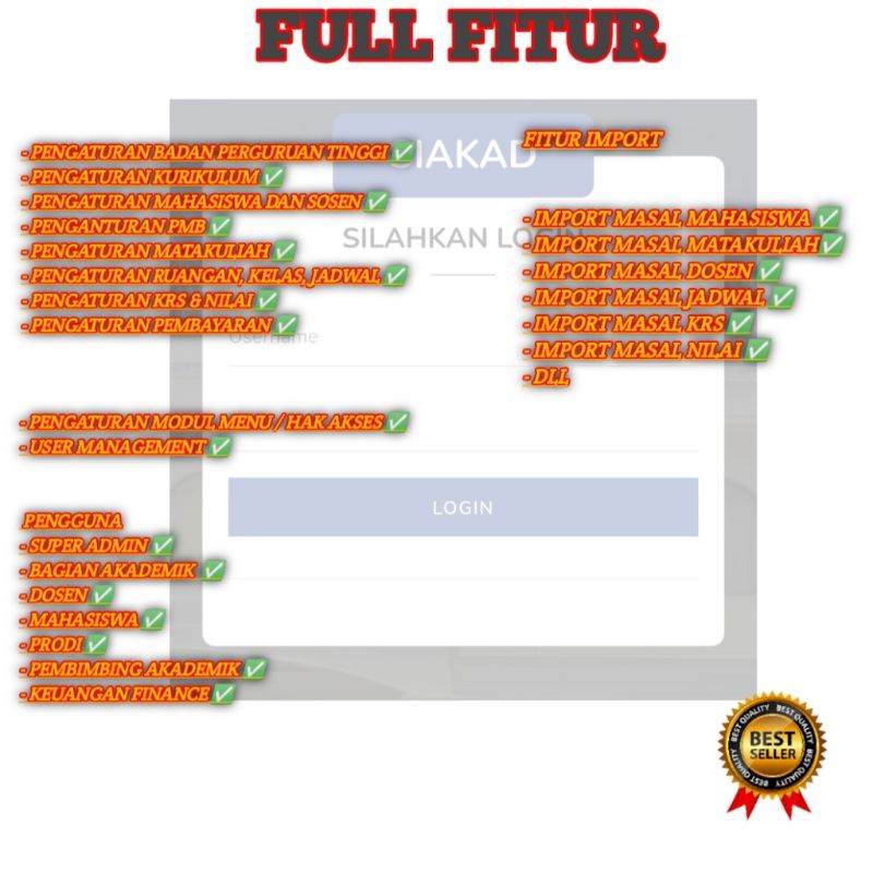 SIAKAD KAMPUS / SOURCE CODE SIAKAD / Sistem Informasi Akademik Kampus/siakad Sekolah multifungsi no 