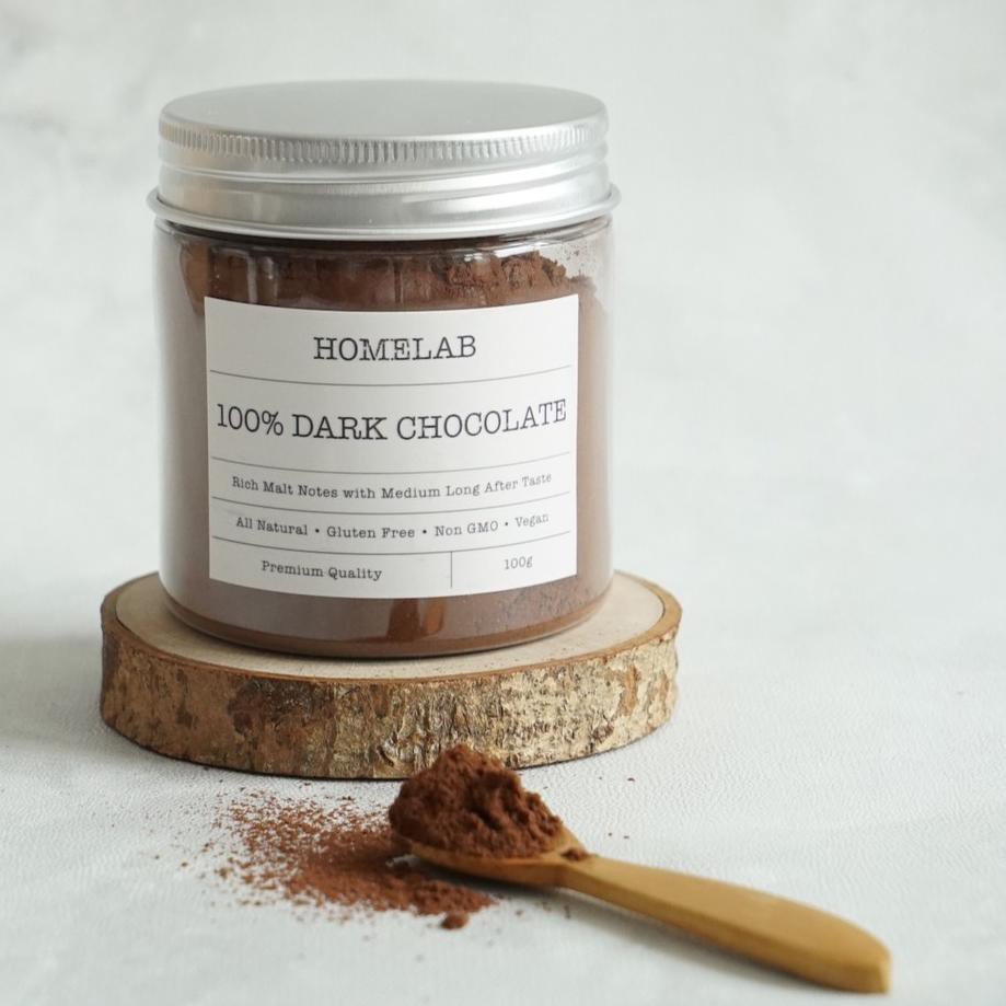 

VH5♛ 100% Dark Chocolate Powder / Bubuk Coklat Asli Premium 100g Model Baru