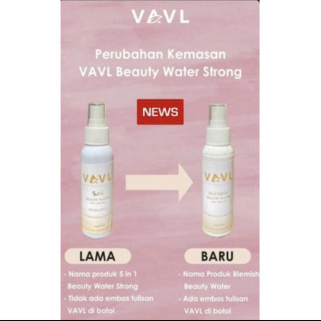 VAVL Beaute Blemish Beauty Water / Strong Beauty Water 100 mL by Vivalentine (Obat Jerawat Meradang)