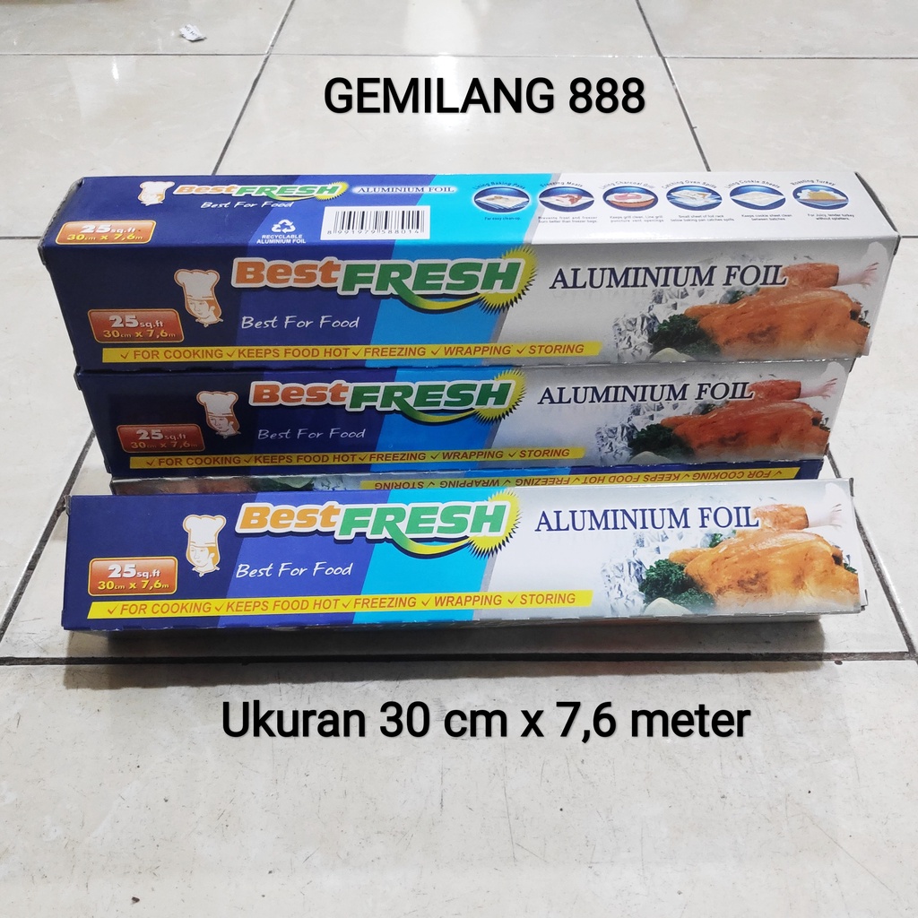 Aluminium Foil Ukuran 30 x 5000 cm