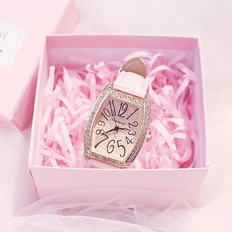 DS J015 Jam Tangan Wanita CANDYCAT Simple Style Fashion Elegant Casual Quartz Watch