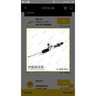 steering assy rack stir rumah stir gear box stir suzuki APV apv powersteering