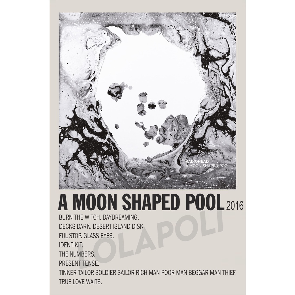 Poster Cover Album A Moon Shaped Pool - Radiohead