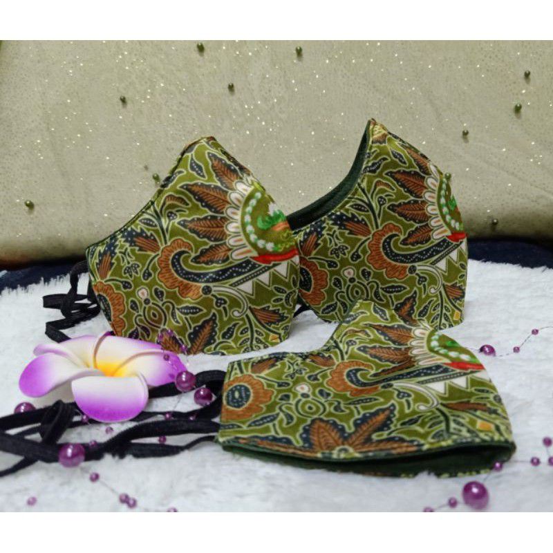 Masker Batik Persit Satin Duckbill