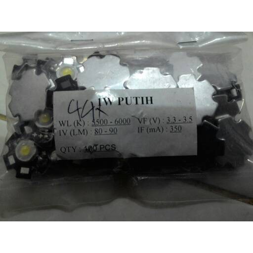 High Power Led (HPL) 1 watt - Putih biasa
