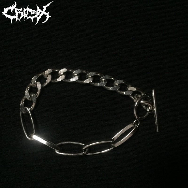 OLIP DOUBLE CHAIN BRACELET / GELANG RANTAI SILVER / BRACELET GELANG TITANIUM / AESTHETIC BRACELET / GELANG ESTETIK / GELANG AESTHETIC / GELANG PRIA / GELANG WANITA / GELANG PRIA WANITA