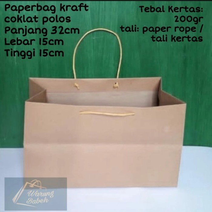 

NEW Paper bag samson craft untuk Brownies size M - 150gram