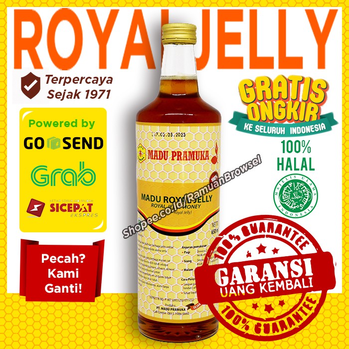 

Madu Royal Jelly Pramuka 650ml Alami