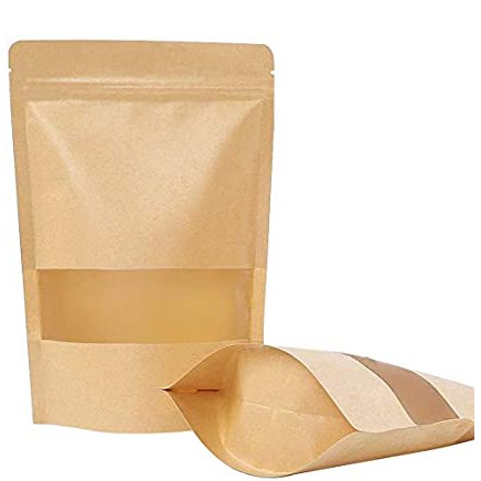 [ 5 pcs ] Sale Murah Standing Pouch Varian Kraft Paper Premium Ziplock / Kemasan Aneka Snack