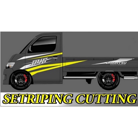 striping sticker cutting mobil pick up GRAND MAX