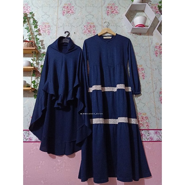 Gamis set preloved KAYLA dress Kinara ATELIER ANGELINA second pl muslimah