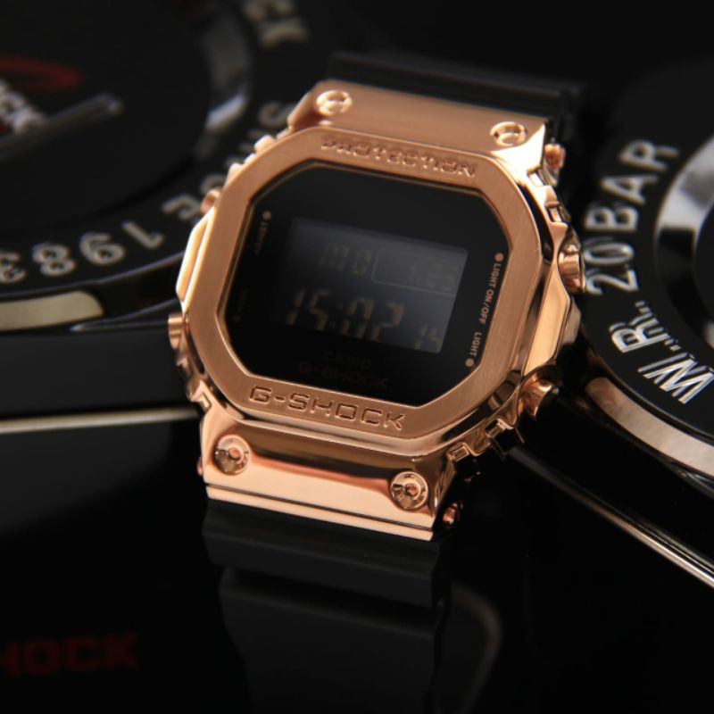 Jam Tangan Pria Merk G Shock Type GMW B-5000 Original Bm Stainless Free Box Set