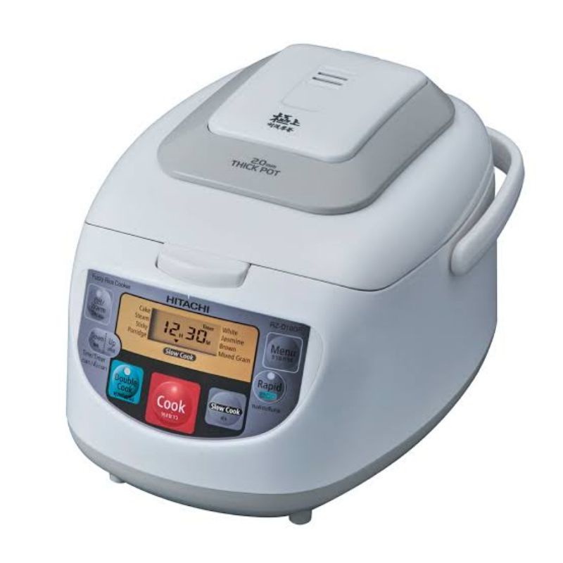 HITACHI DIGITAL SLOW RICE COOKER MAGIC COM RZ D10GFY W 1 LITER MASAK PENANAK TIM NASI KUE BUBUR AWET