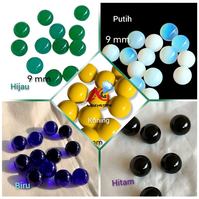 mustika lipan replika 5 warna terbaru dan terlaris bulat 9 mm