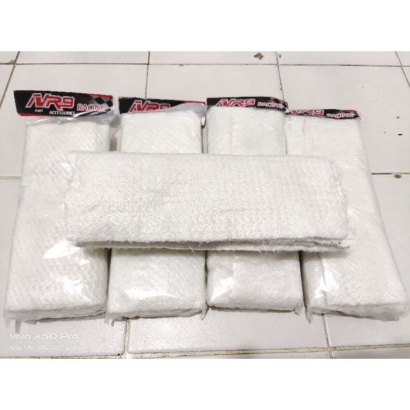 GlassWool Gas Wool Gasbul Serat Knalpot Tahan Panas Anti Bakar