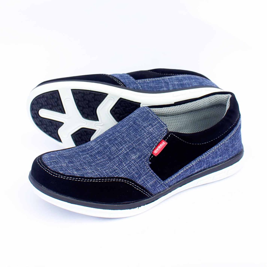 Sepatu Casual Pria - Sepatu Fashion - Sepatu Bundling KG 001-TP 02 NAVY