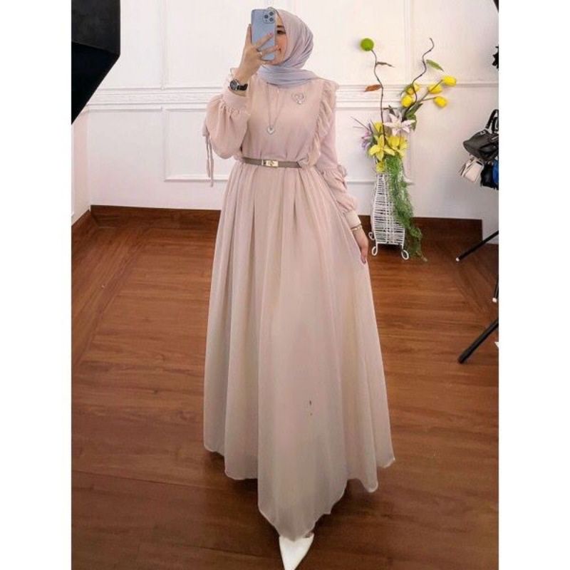 DRESS MUSLIM, baju wanita, baju gamis, dress, gamis, Baju gamis, fashion wanita, Allora Dress