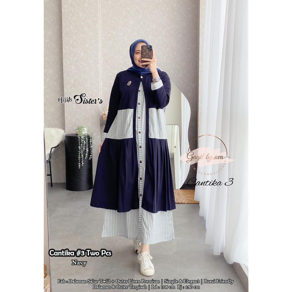 Cantika Two Pcs Gamis Lepasan By Hijab Sisters