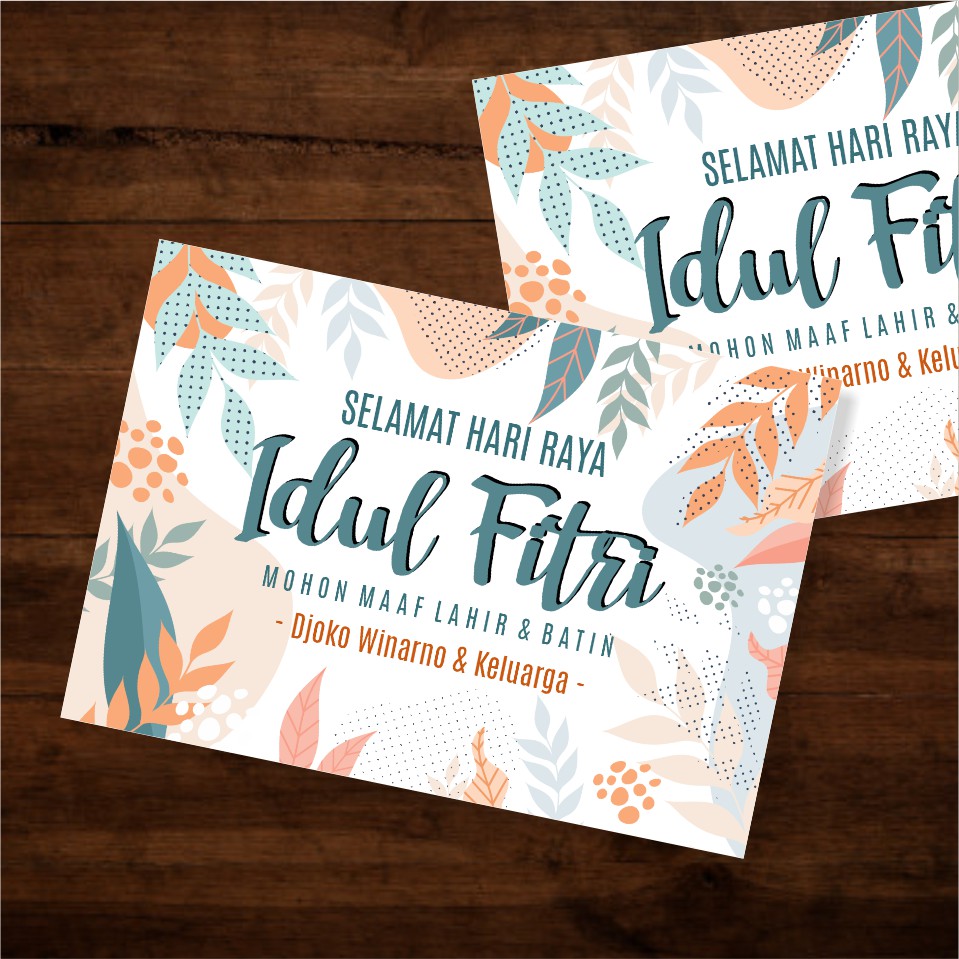 

1 PACK Sticker Stiker Ucapan Lebaran Idul Fitri Custom Nama 2