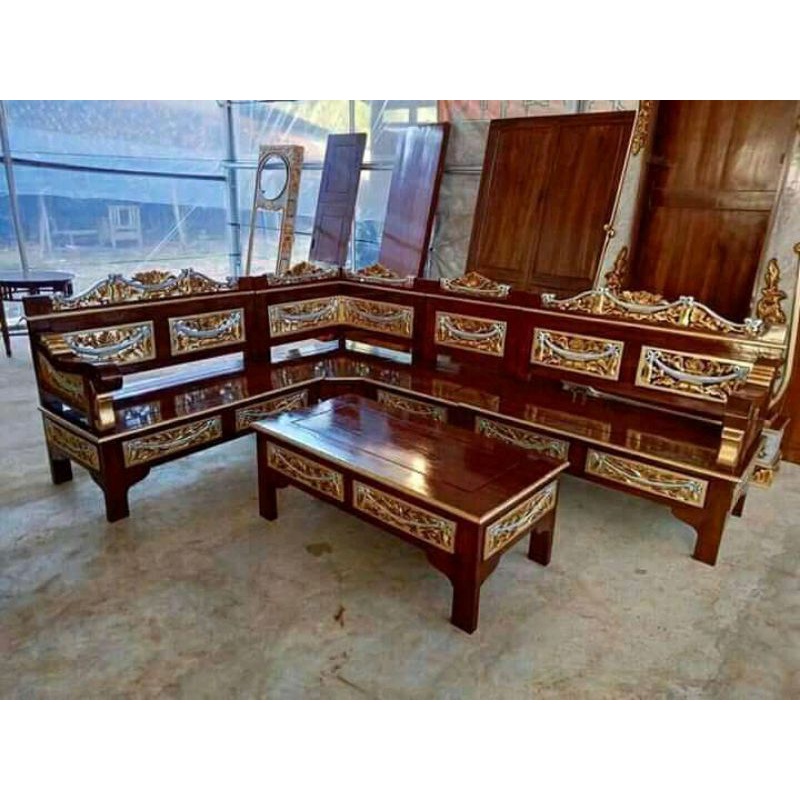 Kursi Sudut Jati kursi Ukir Jati Kursi Jati Murah