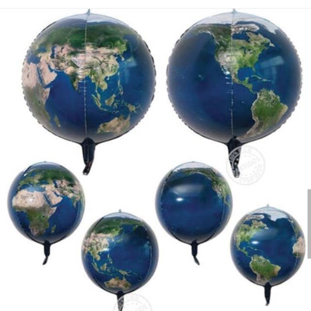 Balon foil globe astronot