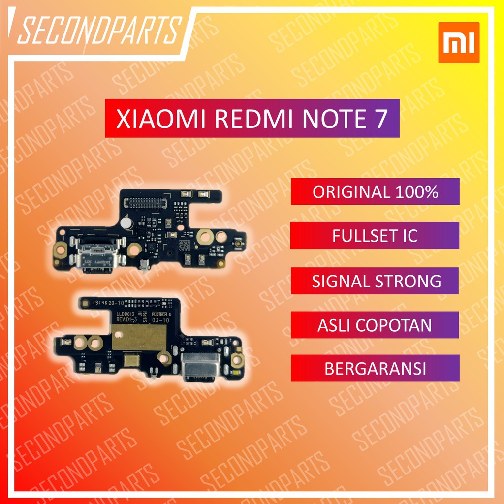 KONEKTOR CHARGER PAPAN MIC PLUG IN XIAOMI REDMI NOTE 7 ORIGINAL COPOTAN